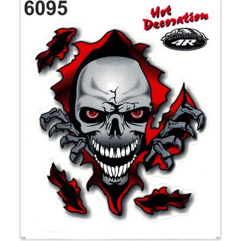 Adesivi Stickers Standard Teschio 10 x 12 cm (1/4)