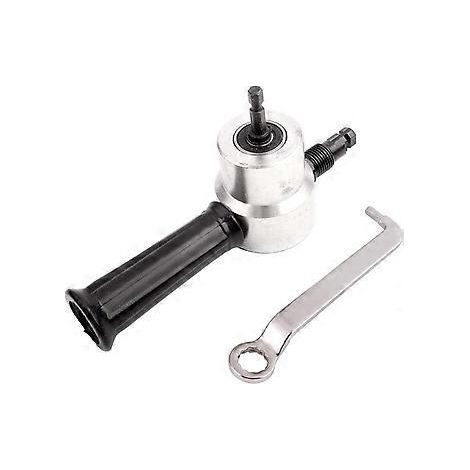 Coupe-tôle double tête, scie cloche électrique, accessoire pour perceuse électrique, grignoteuse, kit d'outils de coupe, emballage carton (1/2)
