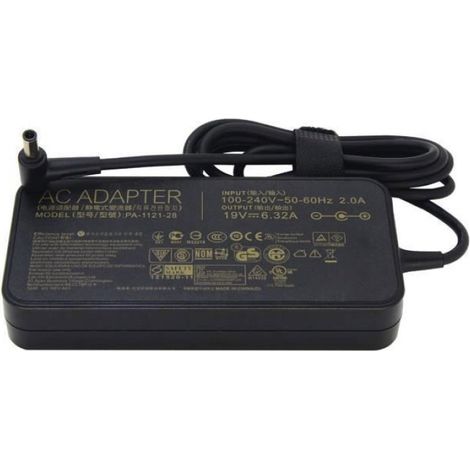 Adaptateur Chargeur 120W 19V 6.32A Compatible avec ordinateurs portables ASUS N750 N500 G50 N53S N55 FX504 (1/4)