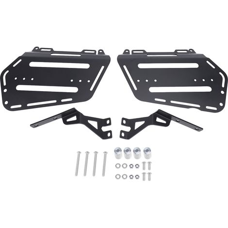Porte-bagages latéral de moto en aluminium, forte charge, revêtement en poudre noire, stockage de sécurité amélioré pour Tenere 700 XTZ700 (1/5)