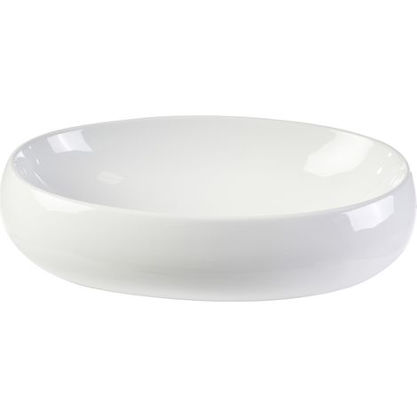 Lavabo ovalado de cerámica blanca L60,5 cm GALEA (1/5)