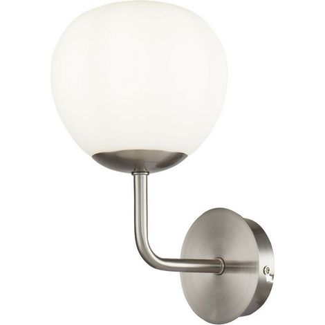 Applique murale nickel boule blanche Maytoni Erich (1/2)