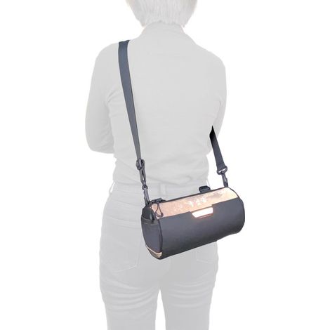 Bolsa para bicicleta, bolsa para manillar, bolsa para cuadro, 2L, impermeable, reflectante, con correa de hombro desmontable, para bicicleta de carretera, MTB y bicicleta eléctrica, color negro. (1/4)