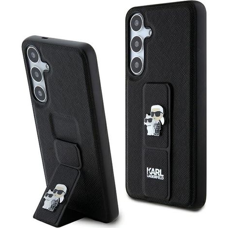 Custodia con supporto Karl Lagerfeld per Samsung Galaxy S24, colore nero (1/5)