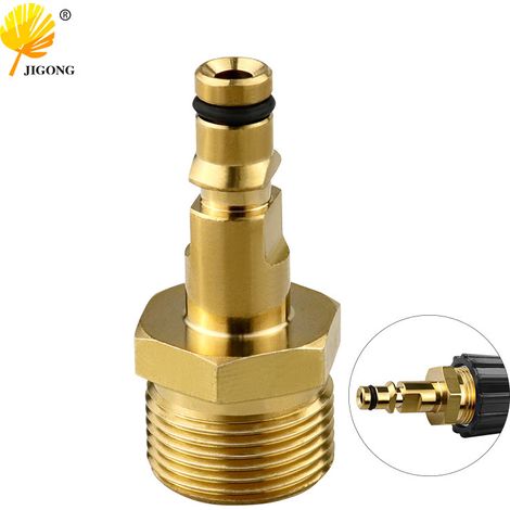 Adaptateur fileté 22/14 vers raccord rapide Kärcher pour nettoyeurs haute pression