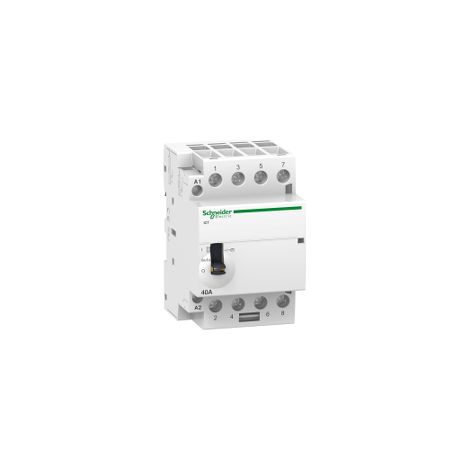 Acti9, iCT contacteur à commande manuelle 40A 4NO 24VCA 50Hz - A9C21144