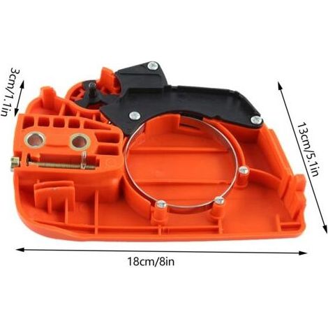 Ensemble Frein à chaîne, couvercle de la roue d’embrayage, nylon, convient pour 235 235E 236 240 Scie à chaîne (1/5)
