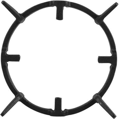 Gasherdhalterung, Wokhalter, Küchenaccessoire für Zuhause (Schwarz) - 23 x 23 cm - Schwarz (1/4)