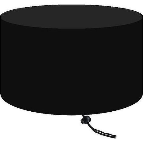 Housse ronde pour foyer extérieur de 50 pouces (127 cm) en coton 420d résistant, couverture complète pour terrasse et foyer extérieur. (1/3)