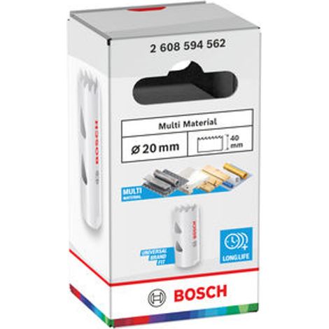 Bosch Lochsäge mit Gewinde Multi Material, 20 x 40 mm