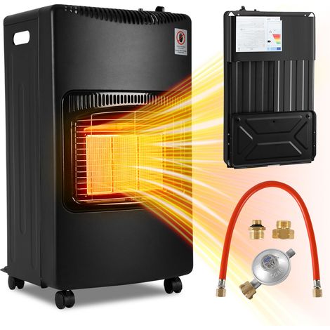 Randaco Estufa de Gas con Adaptador Europa Cataltica Butano Slim 42x36x73cm Plegable 1500W/4200W Certificado A 4 Ruedas (1/5)