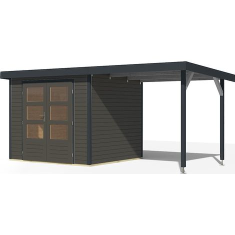 GH Jupiter 3 B terragrau anthr 242x217x211cm m.Anbaudach 2,35