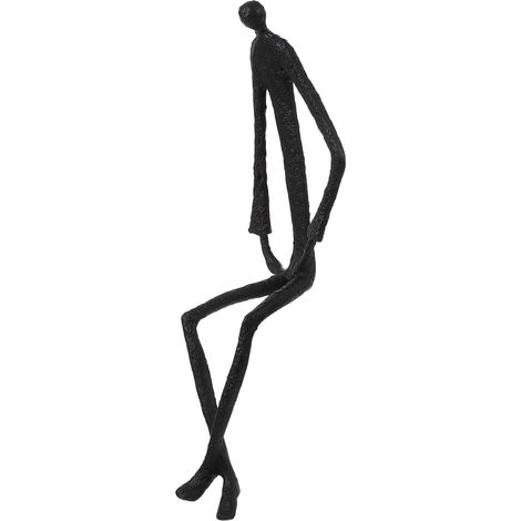 Sculpture Abstraite en Fer Forgé Mini 80x60x280mm, Décoration Intérieure et Ornement de Bureau, Art Décoratif Élégant pour Maison et Espace de Travail (1/5)