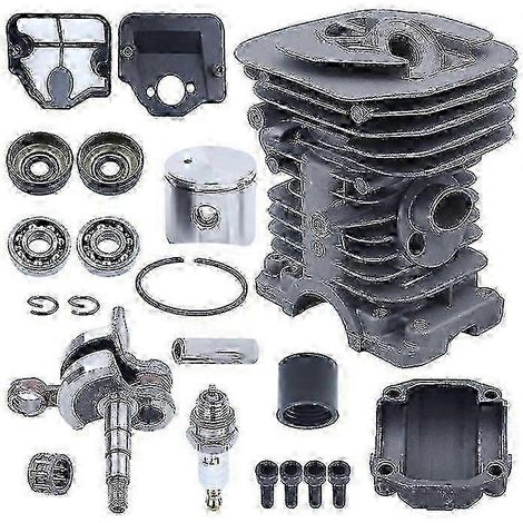 40mm Cylinder + Piston Kit + Crankshaft Compatible Husqvarna 136 137 141 142 Chainsaw With Crankcase Plug Oil Seal(-jy( ) (1/4)