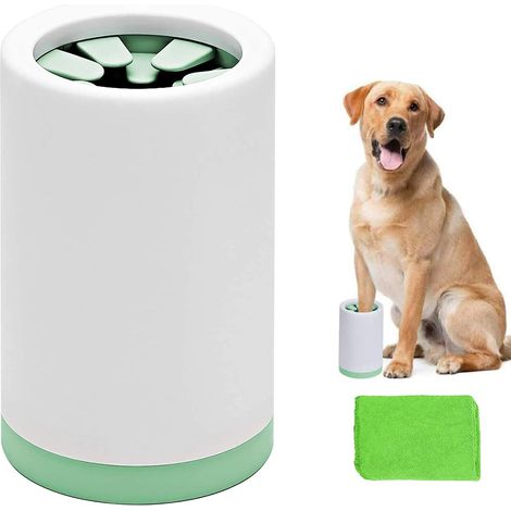 1 Nettoyeur de pattes pour chien, Brosse en silicone 360°, Nettoyage boue et saleté, Accessoire bain et toilettage pour animaux (1/5)