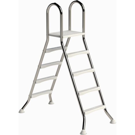 Eichenwald Poolleiter Modell 57 Hochbeckenleiter freistehend Beckenhöhe 1,20m/1,20m 4/4-Stufen