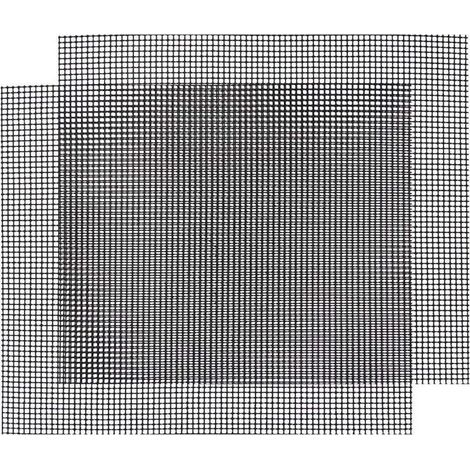 Grille de barbecue, tapis de cuisson réutilisable et découpable, grille antiadhésive pour yaourtières et cuisson au four - 2 pièces (42 36)