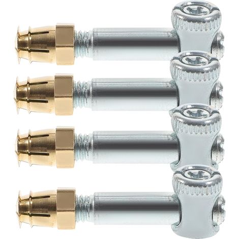 Kit De Vis De Connexion Invisible pour Meubles 4 Pièces Vis De Fixation Renforcement Bois 3.5 Cm pour Assemblage Tables Lits Mobilier (1/5)