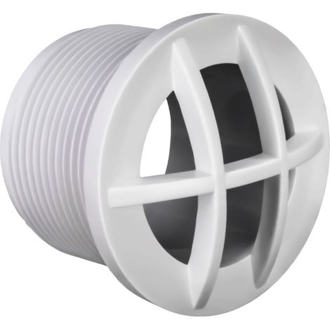 Hayward – Grille de protection pour liner de piscine – 1"1/2 fileté – Blanc – ABS traité anti-UV – Protection des buses d'aspiration et de refoulement