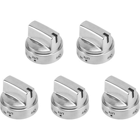 XEPHO 5pcs WB03X24818 Boutons Cuisinière à Gaz pour GE, Boutons de Remplacement de Qualité Supérieure Remplacent Références PS11729081 AP5989029 WBO3X24818 pour Installation Facile (1/5)