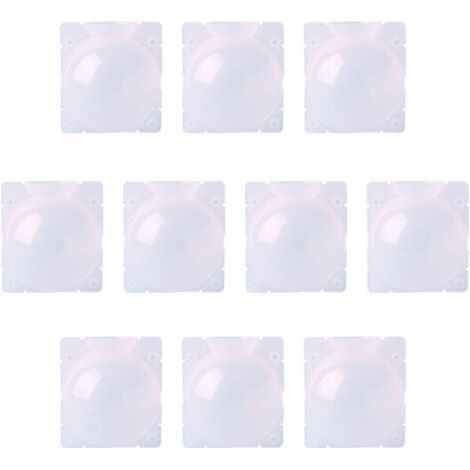 Lot de 10 boules de propagation de racines de plantes en plastique transparent réutilisables à haute pression pour plantes d'intérieur et d'extérieur,L (1/4)