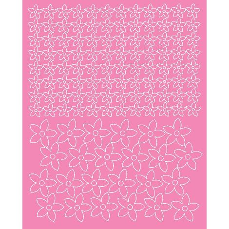 Autocollants floraux pour casque de vélo, 120 pièces, rose brillant