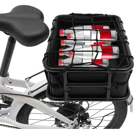 Elektrofahrzeug Fahrrad hinten Netz Korb, 45,6  32  15cm, mit Netz Tasche und innere Gelbe, ideal für Fahrräder (1/5)