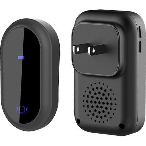 Kabellose Türklingel mit US-Stecker, IP68 wasserdicht, smart, mit 4-stufiger Lautstärkeregelung und 38 Melodien. (1/5)