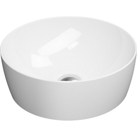 Vasque à poser NUBES en céramique dia 40cm, blanc ExtraGlaze (1/4)