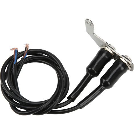 LED-Motorradlenkerschalter, Nebelscheinwerfer-Ein/Aus-Schalter mit Edelstahlhalterung für E-Bikes, rotes Licht, linke Hand (1/5)