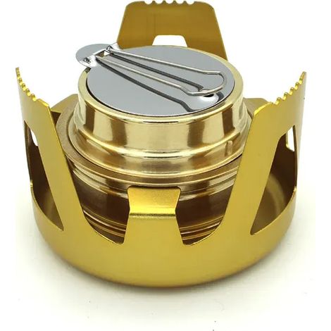Réchaud à alcool ultraléger pour camping et randonnée, brûleurs à alcool solide, réchaud de pique-nique adapté à la survie en extérieur, réchauds de cuisine portables (1/5)