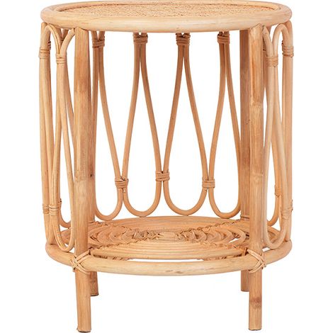 Table d'appoint rotin et cannage poggio (1/5)