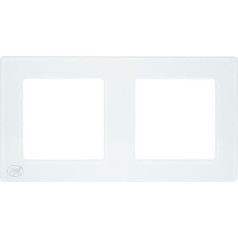 Cadre double - PNI WP2 - Verre - 2 prises - Intérieur