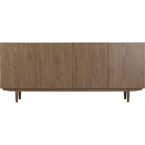 Aparador vintage con 4 puertas de madera oscura 180 cm SANAA (1/4)