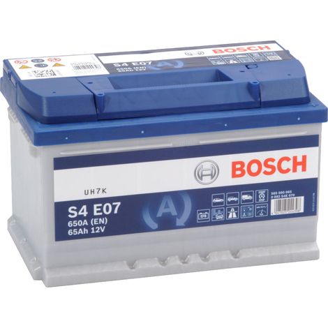 Batería de coche start stop EFB 65Ah 650 A EN Bosch S4E07