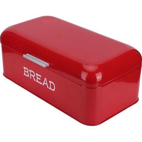 Brotkasten im europäischen Stil, Lebensmittelaufbewahrungsbehälter, Küchenaccessoire für Bäckereien, Rot (1/5)
