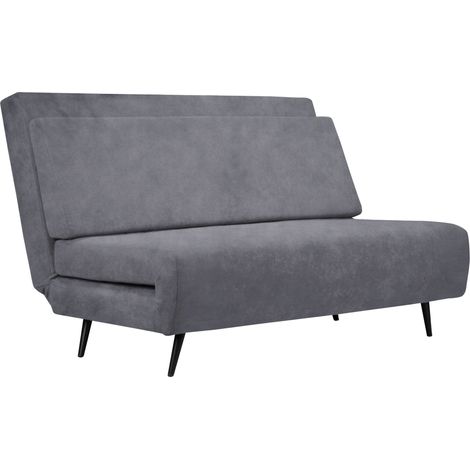 Mallory-Méridienne avec fonction pliable en velours anthracite (1/5)
