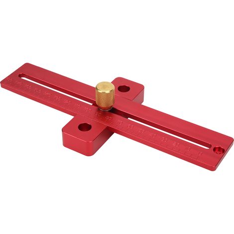 Équerre coulissante en aluminium, règle croisée avec traçeur, outil de mesure précis pour menuiserie et bricolage, kit de marquage robuste (1/5)