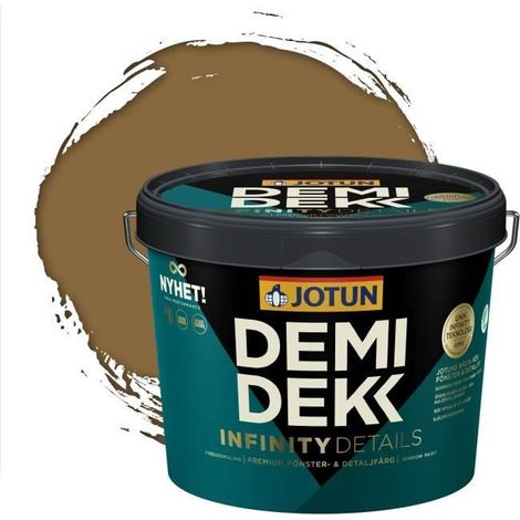 Peinture Bois - DEMIDEKK INFINITY DETAILS - Lasure Opaque Satinée - RAL 8000 - 3L (1/2)