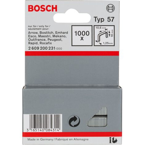 Bosch Flachdrahtklammer Typ 57 10,6 x 1,25 x 10 mm