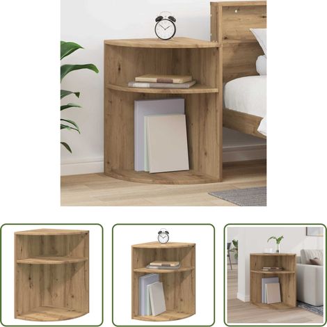 Holzwerkstoff Beistelltisch - Beistelltisch Artisan-Eiche 39,7 x 39,7 x 60 cm Holzwerkstoff (1/5)