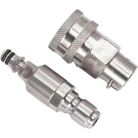Accessoires pour nettoyeur haute pression : raccord rapide 3/8, anti-adaptateur pour tuyau et machine à laver (édition). (1/4)