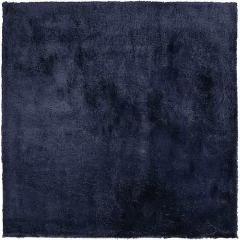 Tappeto shaggy blu scuro 200 x 200 cm Evren (1/5)