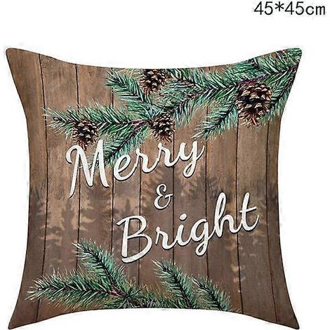 Housse de coussin de Noël 45 cm, Père Noël, bonhomme de neige, sapin de Noël, décoration de Noël pour la maison, Noel DecorK (1/5)