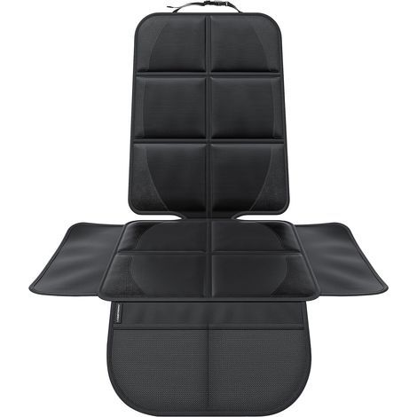 Protection de siège arrière voiture enfants – Rembourrée noir – Installation facile – Pour SUV et petites voitures (1/5)