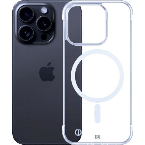 Funda MagSafe 3MK para iPhone 15 Pro, color negro (1/5)
