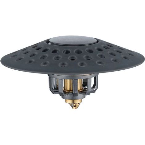 Filtre de bonde de lavabo universel à noyau escamotable en cuivre avec filtre antirouille et crépine anti-obstruction (1 pièce)