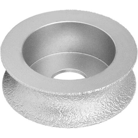 BUNTHAUS PA Meule Diamant Brasée Concave 7,3 cm pour Verre Céramique Pierre Épaisseur 2,0 cm (1/4)