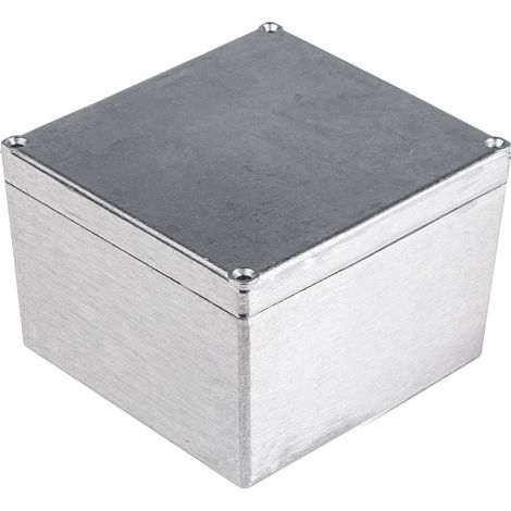 Boîtier RS PRO en Alliage d'aluminium, 158.5 x 158.5 x 101.5mm, Argent IP65, Blindé ( Prix pour 1 ) (1/3)