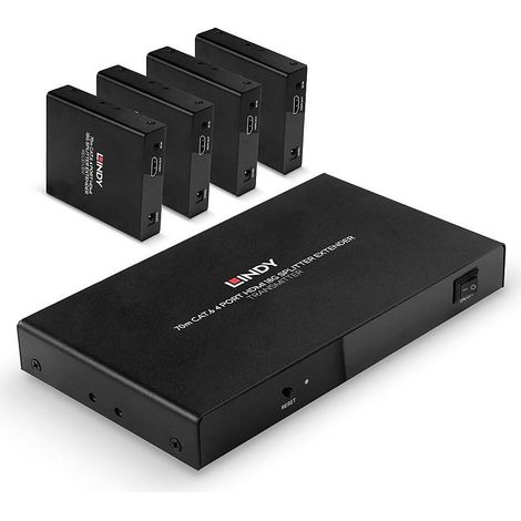 Lindy 38262 Moltiplicatore AV HDMI Nero 4K 5 Uscite (1/5)